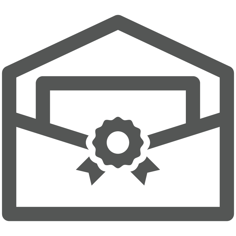 使用許可・変更・取消のアイコン